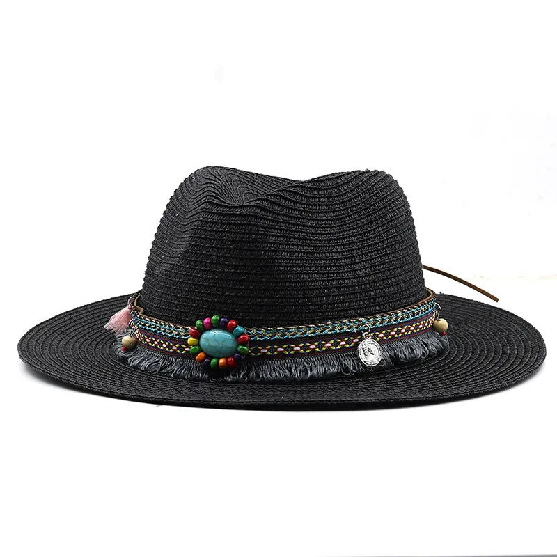 Vintage Straw Fedora Straw Hiking Hat For Women And Men Perfect