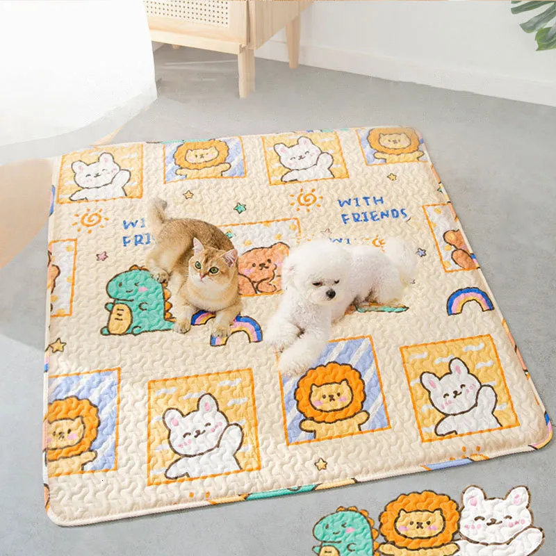 Kennes Pens Maty dla psów dla podłóg Pet Playpen Plagen Crates Mat Cat Puppy Puppy Poduszka wielokrotnego użytku do mycia trening Pee Pads Maty samochodu dla psów 230625