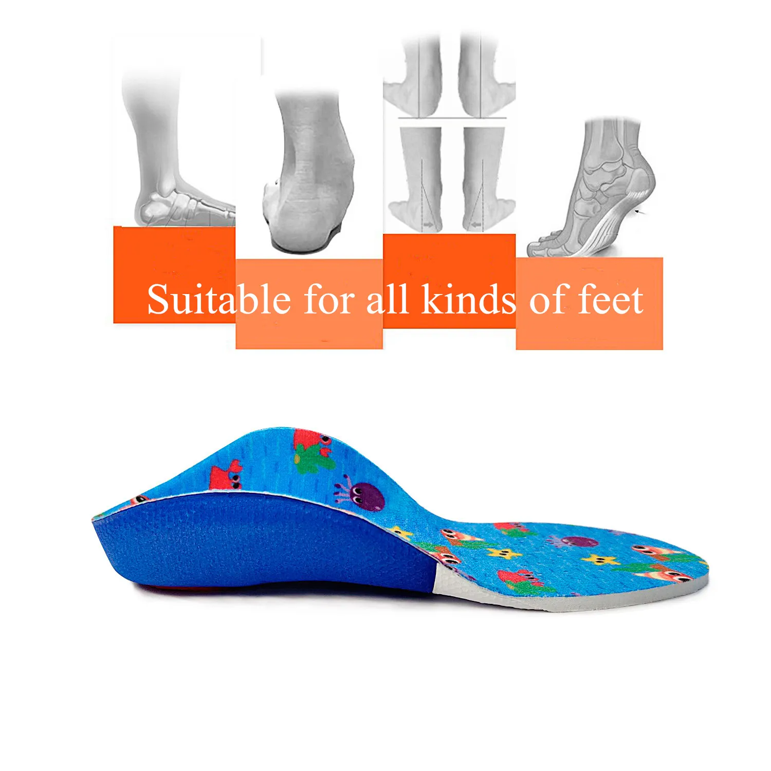 子供整形外科インソールシューズパッドフラットフィートアーチサポートフットヴァルスヴァルグスX/O脚のレグレッドシューズ整形外科靴インソール