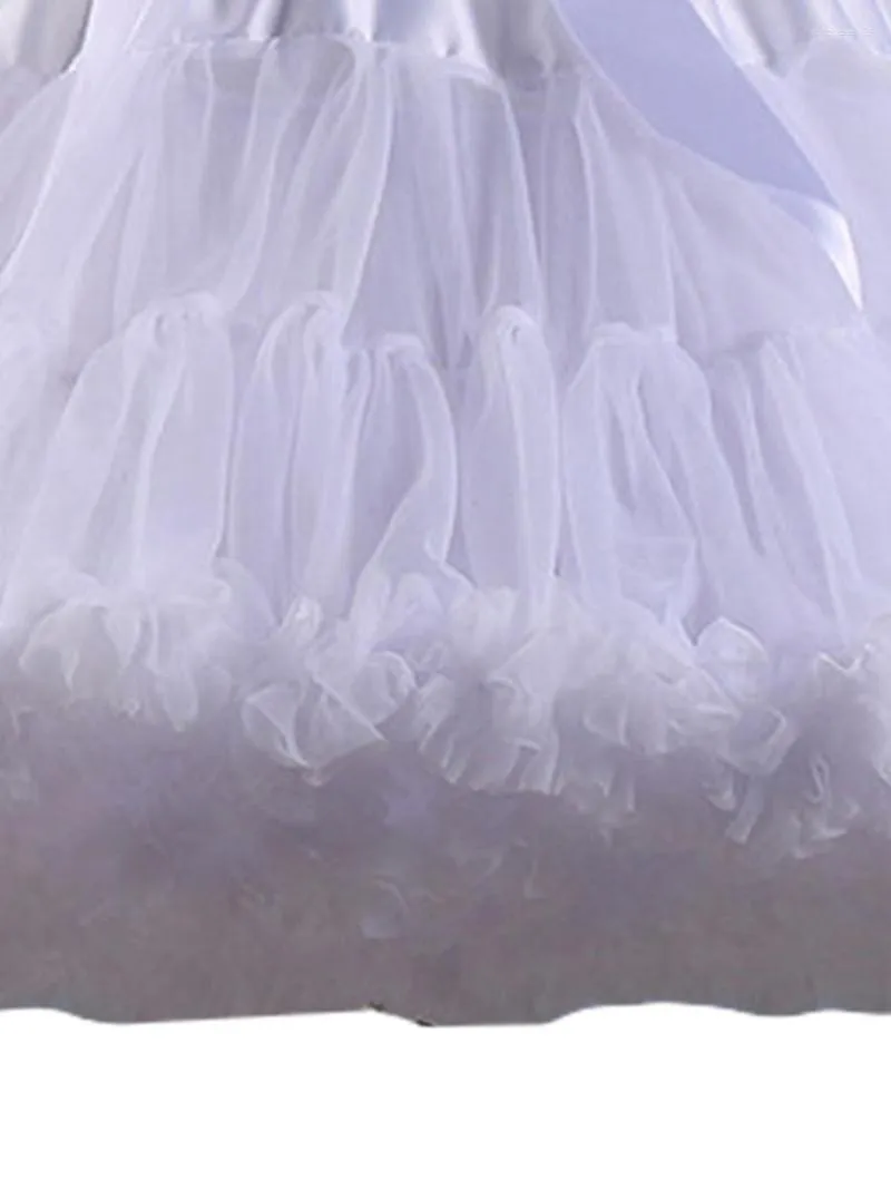 Gonne Carolilly Donna S Elastico in vita Sottoveste in tulle Tutu Party Gonna da ballo cosplay gonfia multistrato (blu taglia unica)