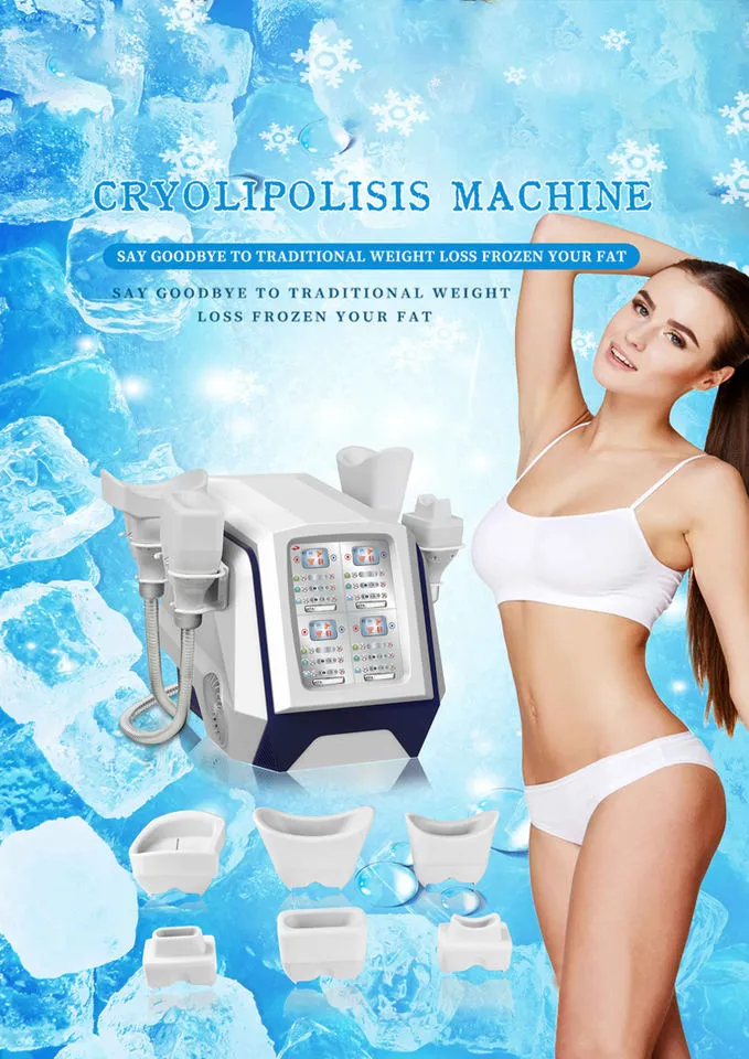 4d fat freezing Cryolipolisis Cryo Body sculpting Equipment systems Cellulite frozen loss Abdominal 4 frozen handles professional beauty machine cost portable