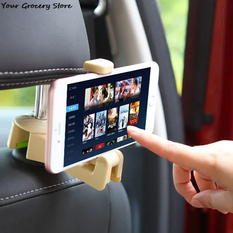 Crochets universels pour appuie-tête de voiture avec support pour téléphone siège arrière pour IPhone Samsung Huawei Support siège arrière Mobile support pour Clip pour enfant