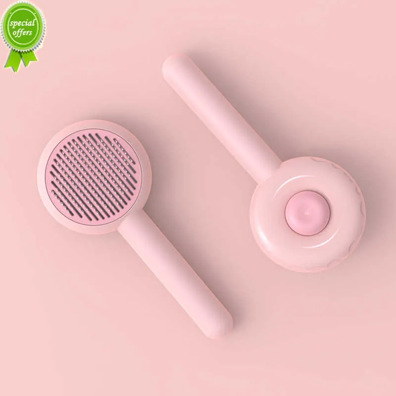 Pet Comb Hair Removes Cat Brush Dog Hair Comb For Cats Dogs Grooming Hair Cleaner Cleaning Beauty Slicker Brush Donut Shape