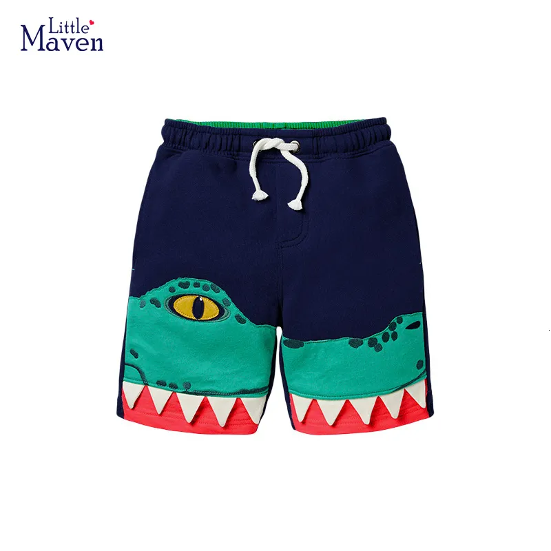 Shorts Little Maven Baby Boys Short Dinosaur Pants Cotton Soft and Comfort Children Summer Wear Lovely For Kids 2-7 Year 230625