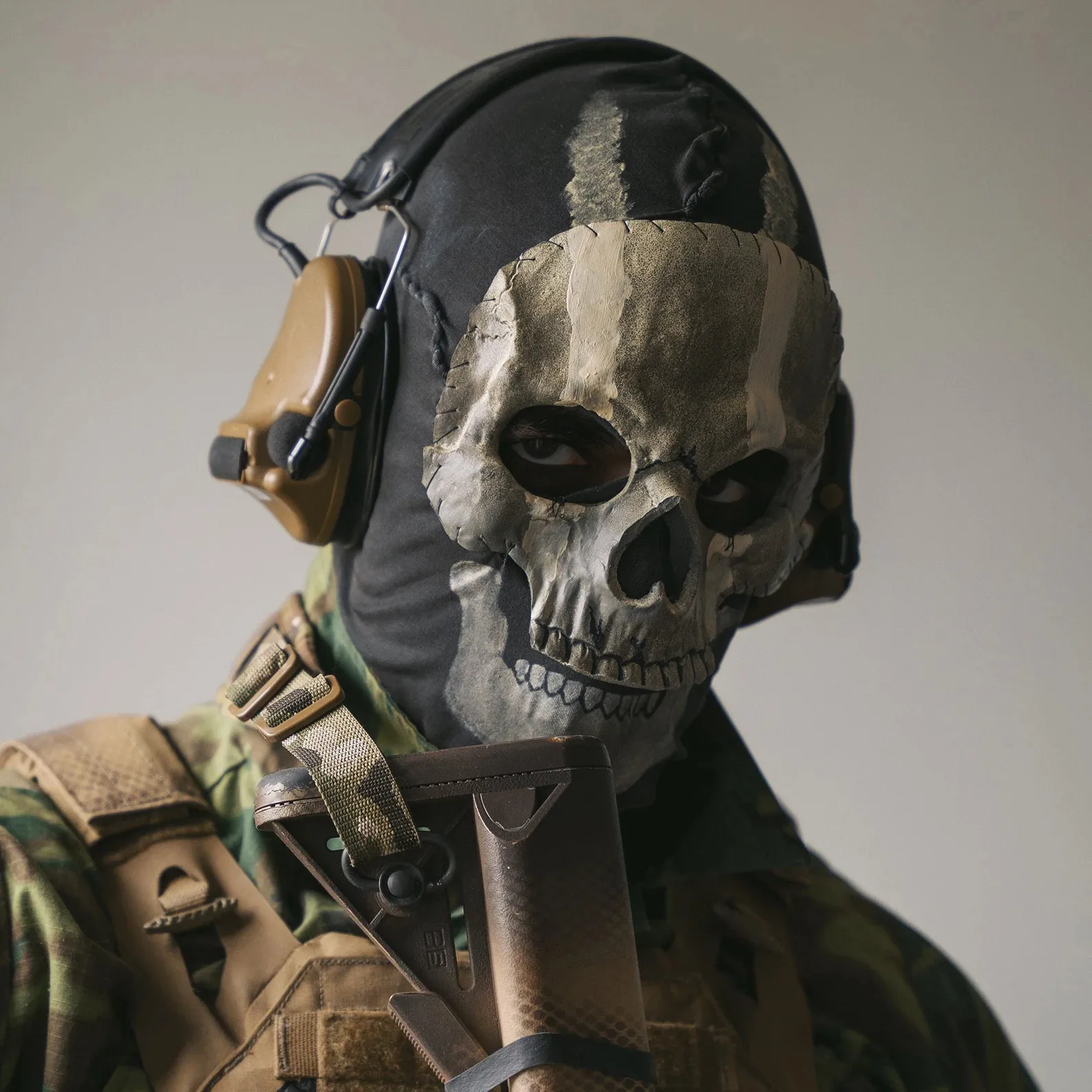 Maski imprezowe MWII Duch Maski COD Cosplay Airsoft Tactical Skull Full Maski 230625
