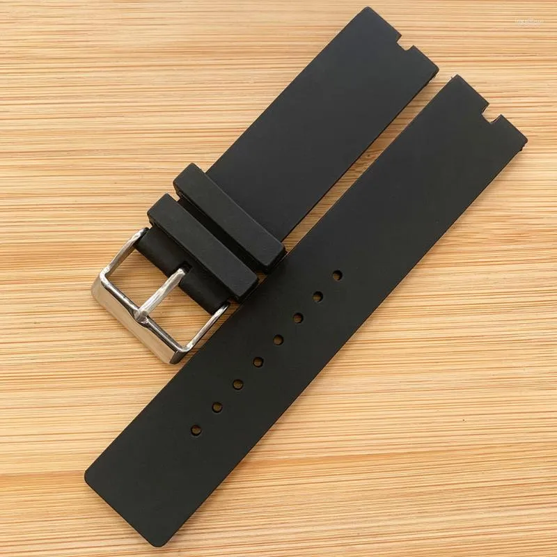 Bracelets de montre bande Premium 22mm bracelets de montre en acier inoxydable bracelet en caoutchouc pour Moto Motorola 360 46mm outils intelligents Deli22