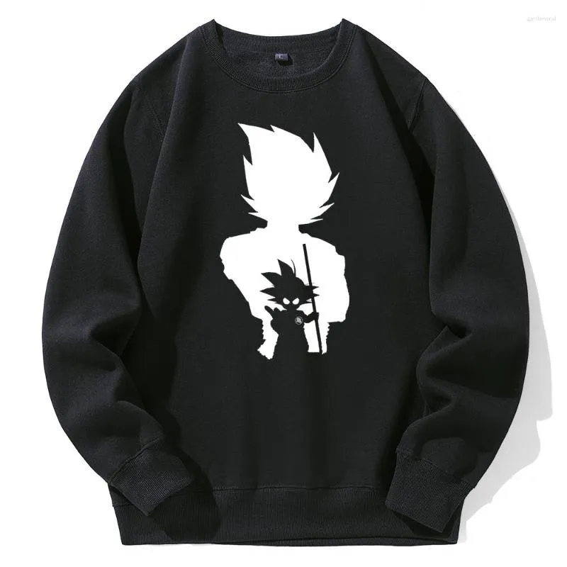 Men's Hoodies Cartoon DBZ Style For Male Fashion Oversized Tech Fleece Tops Anime Harajuku Sweatshirts O-neck Mens Clothes