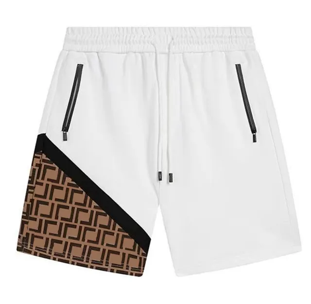 Designer men FD limited rhude shorts summer swim short knee length hip hop high street sports training beach pants mens elastic waist luxury shorts