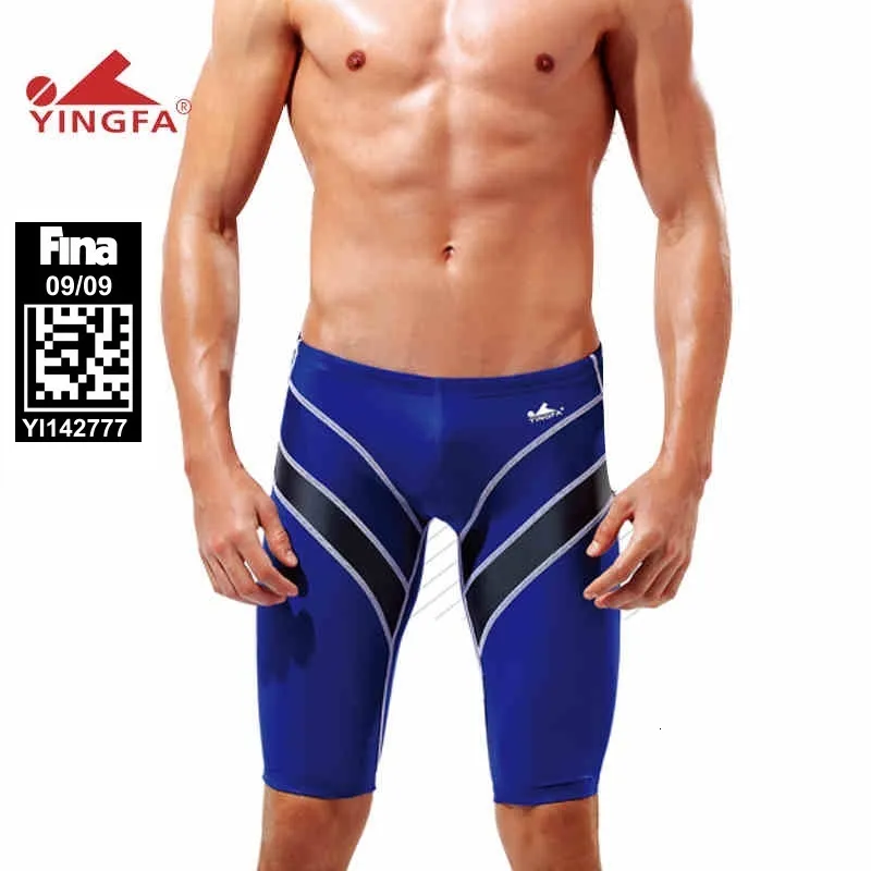 Costume da bagno Yingfa Approvato dalla FINA Resistente al cloro Racing Mens Swim Jammers Ragazzi Competitivo Costume da bagno Competizione Trainning Costume da bagno 230621