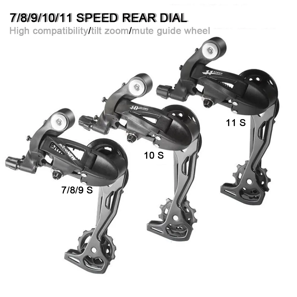 دراجة Derailleurs الدراجة MTB 7 8 9 10 11 12 سرعة MTB ROAD ROAD DERAILLEUR قطع الغيار عالية القوة 7S 9S 10S 11S 12S SYSTEM 230621