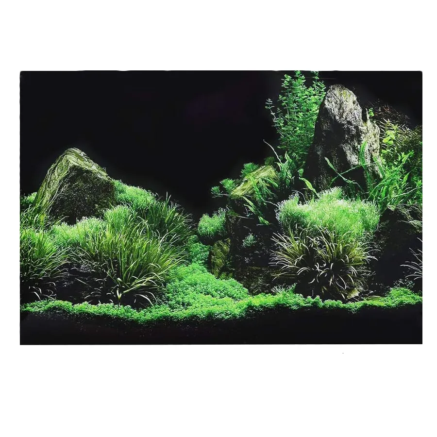 Vis achtergrond sticker PVC zelfklevende 3D zee patroon aquarium poster