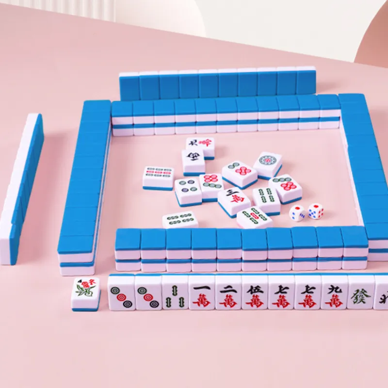 Amazon | ミニ麻雀セット ミニ144麻雀牌セット、 ポータブル麻雀セット
