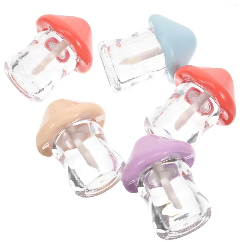 Storage Bottles Mushroom Lip Glaze Tube Gloss Making Kit Container Empty Tubes Containers