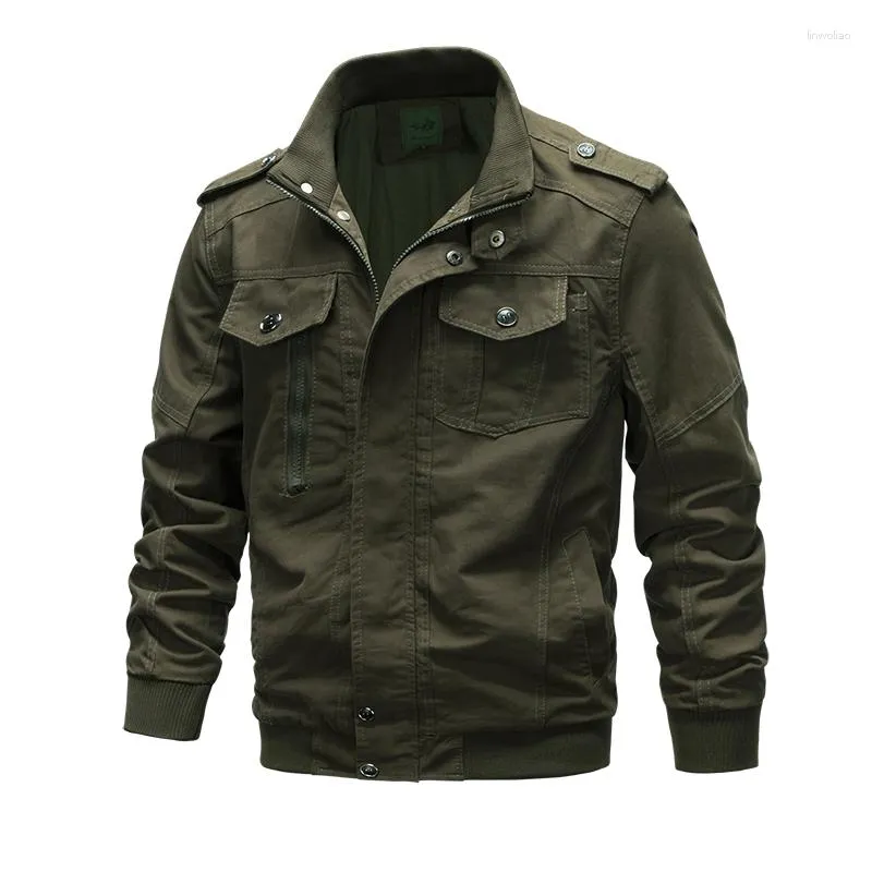 Men's Jackets Black Army Khaki 3 Colors Plus Size 6XL High Quality Autumn Men Bomber Military