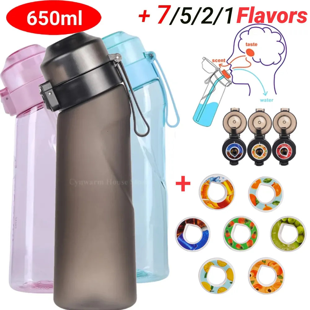 Air Water Bottle,650ML Scent Water Cup with 7-Flavour Pods, Water