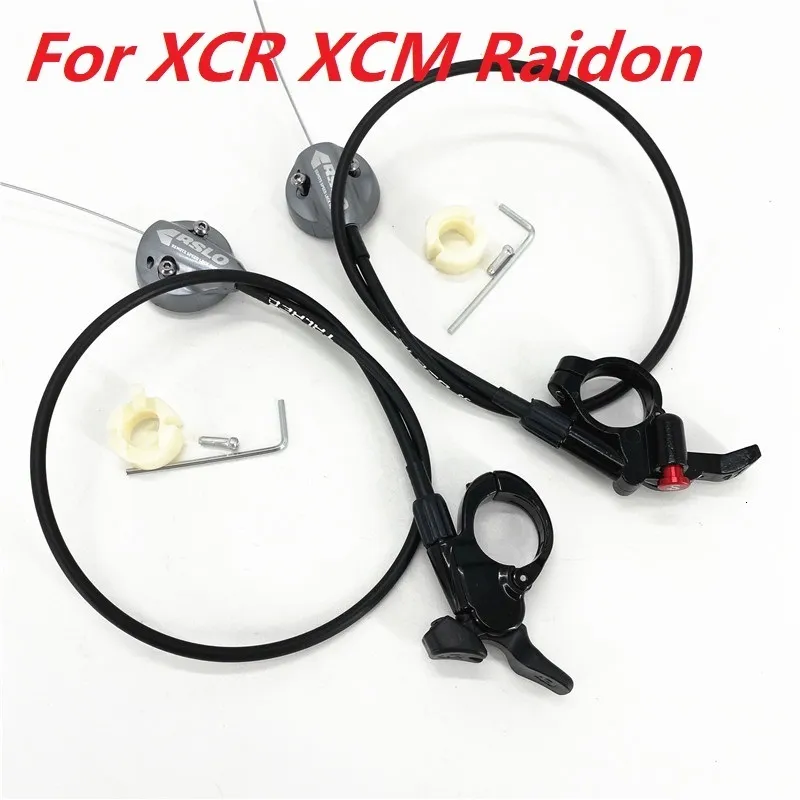 Forcelle per bici per forcella anteriore Sr Suntour XCM XCR Raidon Damping Remote Lockout Manubrio Leva Lock Out Damper Cable Control Switch Assembly 230621