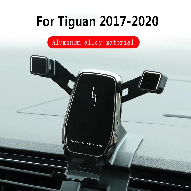 Pour Volkswagen Tiguan 2017 2018 2019 2020 support de téléphone portable de voiture support de téléphone de navigation support de voiture support de montage par gravité
