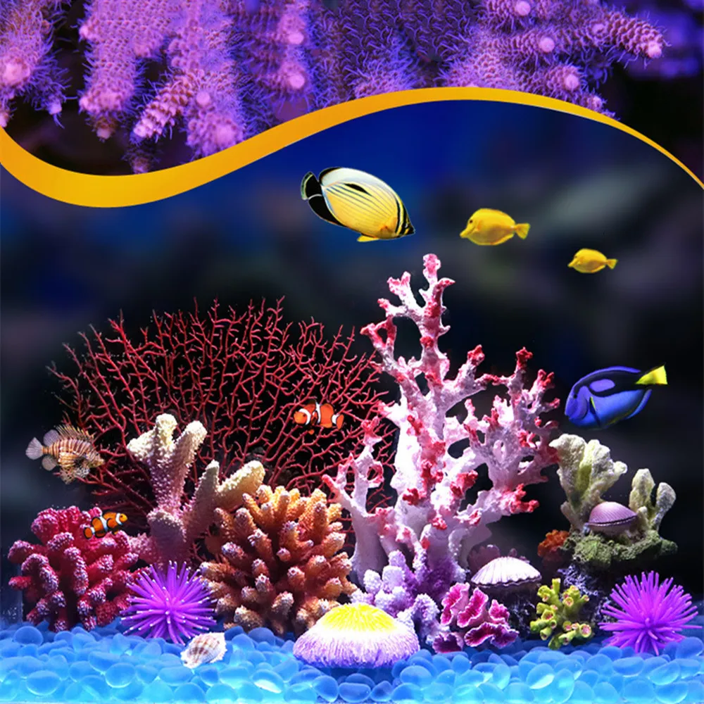 Aquarium Decoration FishTank Landscaping Artificial Coral Reef