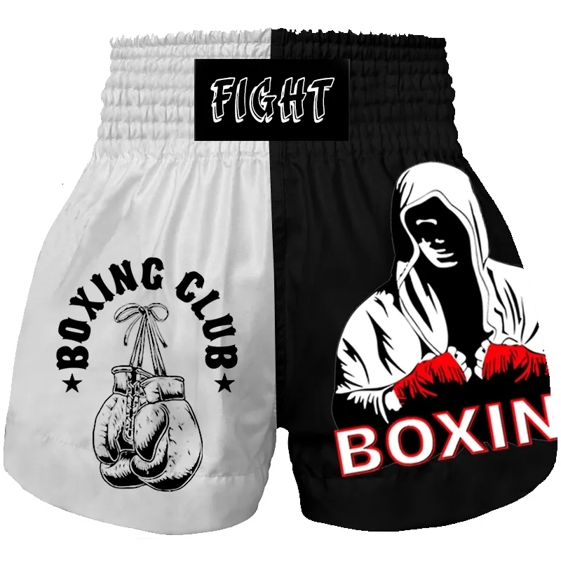 Autres articles de sport Hommes et femmes Muay Thai short formation de boxe vêtements de sport Taekwondo Sanda arts martiaux mixtes club de lutte personnalisé 230621