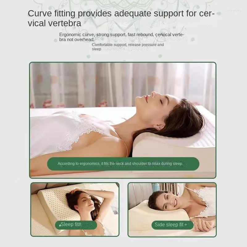 TAIHI 93% Natural Latex Anti Snore Pillow For Neck Pain Relief, Massage,  Cervical Orthopedic Design, Sleeping, And Mite Prevention In Thailand From  Xiaoyanyes, $44.03