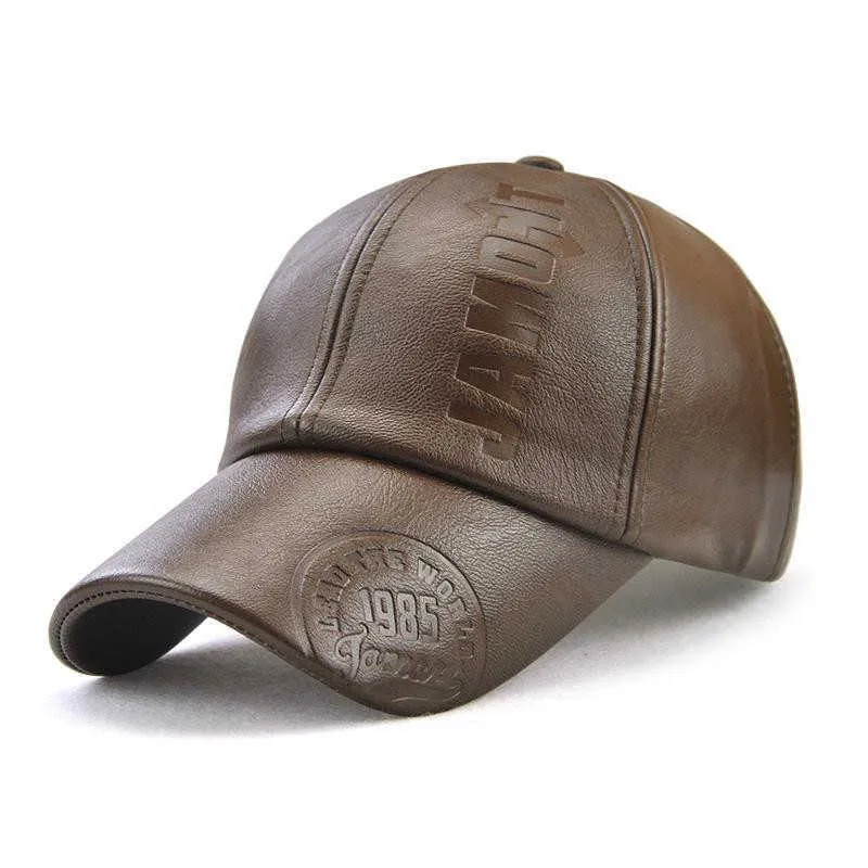Mens Cotton Mens Leather Baseball Cap Big Head Quick Dry Thin Up