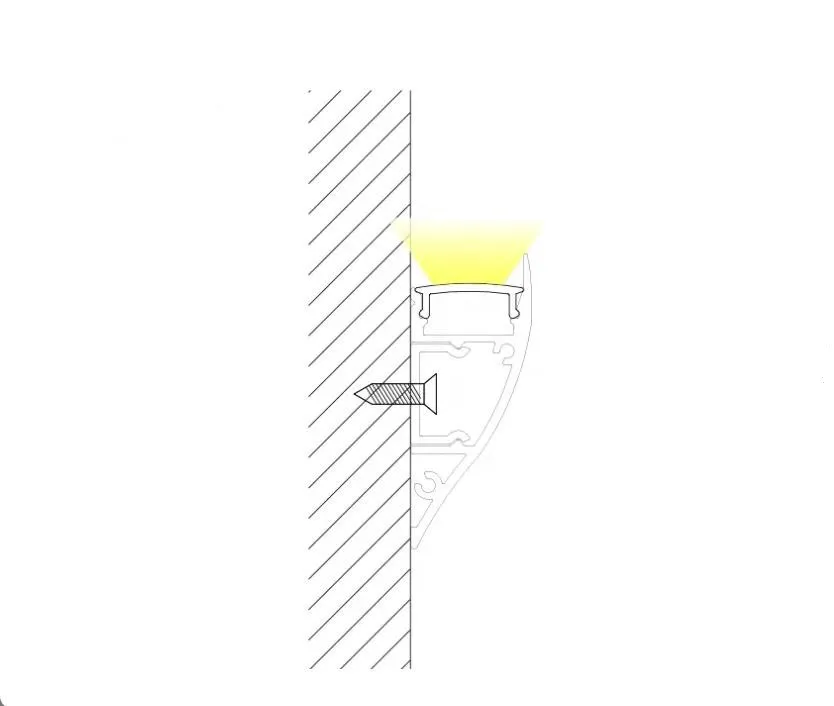 Kostenloser Versand, 2 m/Stück, Neuankömmling, 12 mm passendes Aluminiumprofil mit klarer oder milchig-weißer PC-Abdeckung und Metall-Endkappen