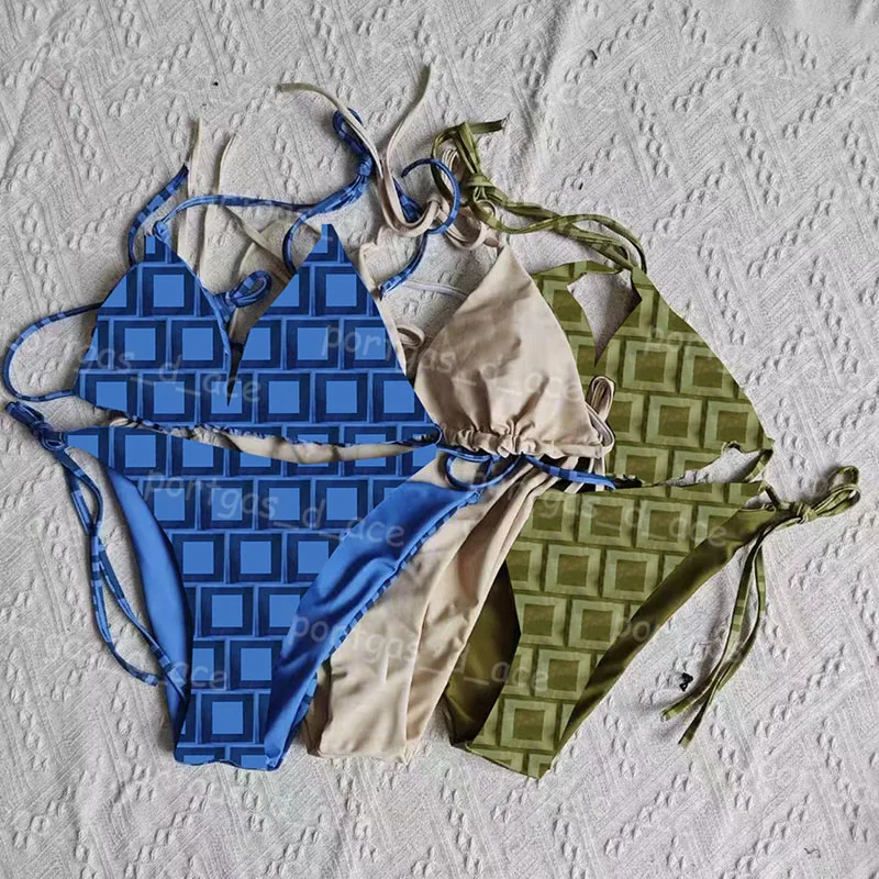 Luxe Designer Dames Bikini Set Badmode Sexy Padded Badpak Charm Girl Beach Bra Brefs Split Badpakken