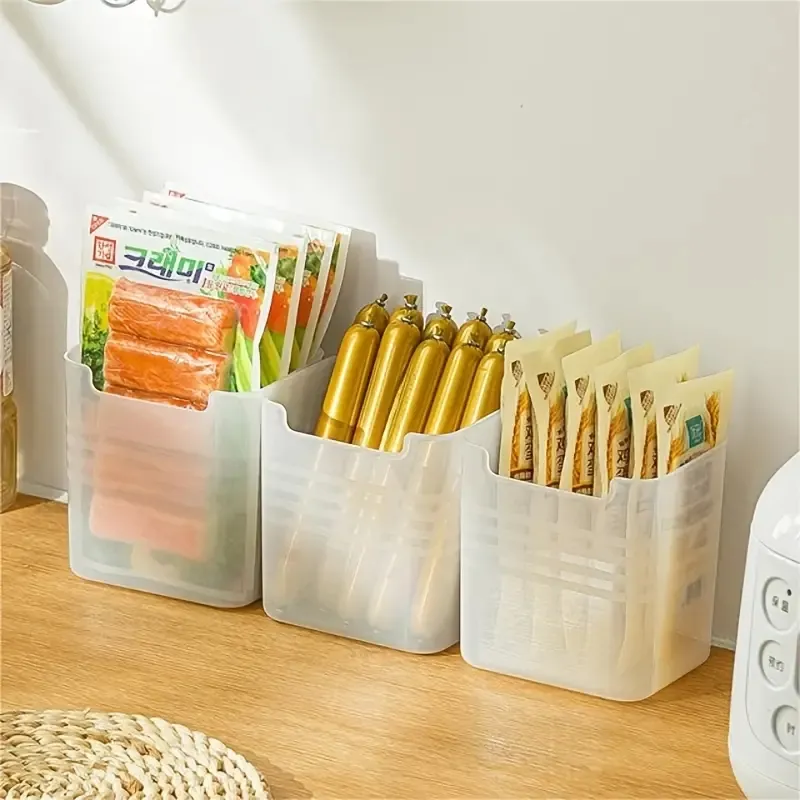 1PCS Fridge Organizer Bin Refrigerator Side Door Food Storage Box