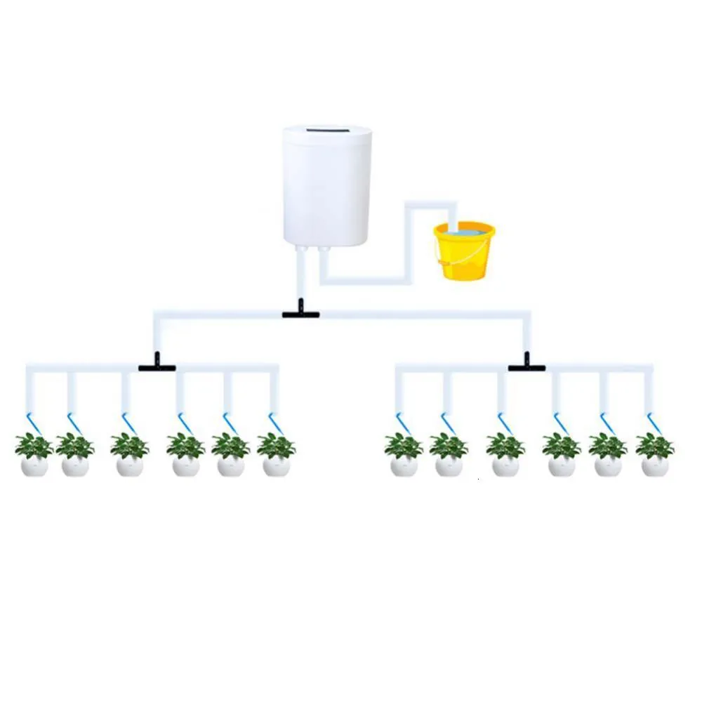 Pulvérisateurs Minuterie automatique Abreuvoirs Irrigation goutte à goutte 16 12 Pompe Kits d'arrosage automatique Dispositif d'arrosage des plantes d'intérieur Outils de jardin 230625