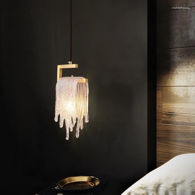 Pendant Lamps Light Led Lamp Art Chandelier Bedside Luxury Bedroom Single Head Restaurant Post-modern Dining Table Small