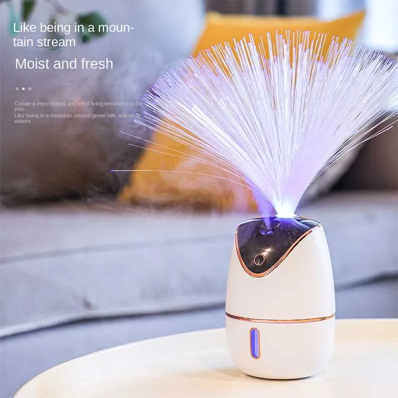 Mini umidificatore ad ultrasuoni Aroma Diffusore di oli essenziali per auto USB Fogger Mist Maker con lampada notturna a LED Elettrodomestico  6