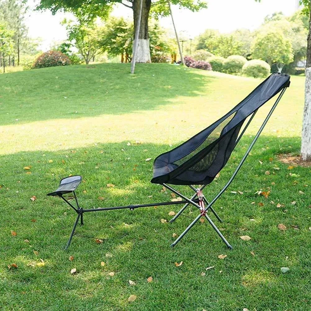 Camp Furniture Outdoor-Klappstuhl, Aluminium-Fußhocker, Campingstuhl, Fußliege, Fußstütze, tragbarer Hocker, zusammenklappbarer FußhockerHKD230625