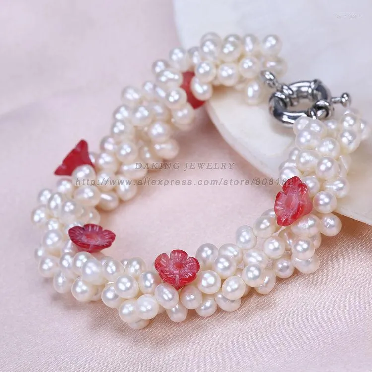 Bracelets Bracelets Femme Bracelet Perle De Riz D'eau Douce Bijoux Perlés Melv22