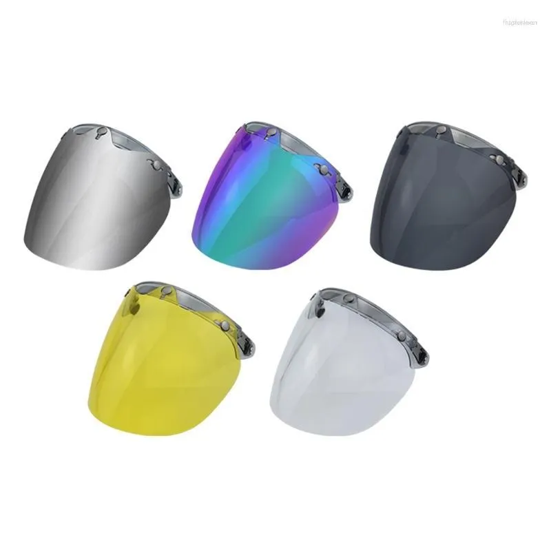 Hełmy motocyklowe motocykl Visor Shield 3-Snap Design Open Face Helmet Prezent dla entuzjastów Drop