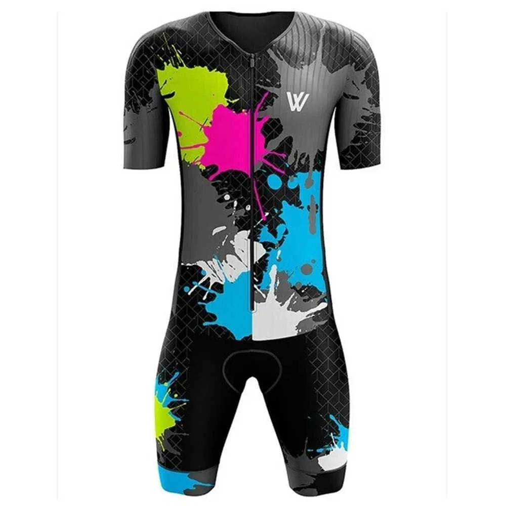 Cycling clothes Sets Vv Sprotswear Cycling Skinsuit 20D Gel Pad Riding Clothing Short Sleeve Jumpsuit Triathlon Race Speedsuit Mens Pro Size 2XS-4XLHKD230625