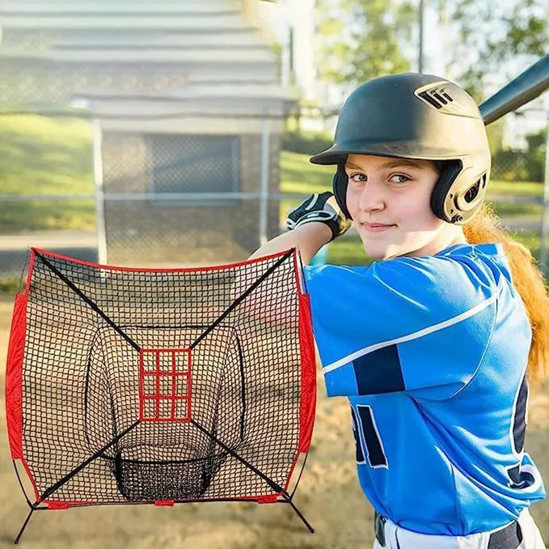 Other Sporting Goods For Gym Home Park School Baseball Hitting Net Batting Target Net For Softball Practice 9 Hole Areas Outdoor Training Equipment 230621