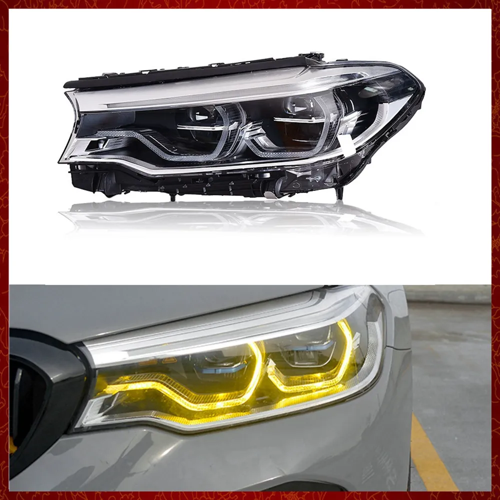 Aplicável para BMW Série 5 G30 520 525 530 535 CSL DRL M5 Amarelo Cor Dourada Lâmpadas oculares G31 F90 Luz Diurna Amarelo Limão Luz Diurna Amarelo Limão Lâmpada para Carros