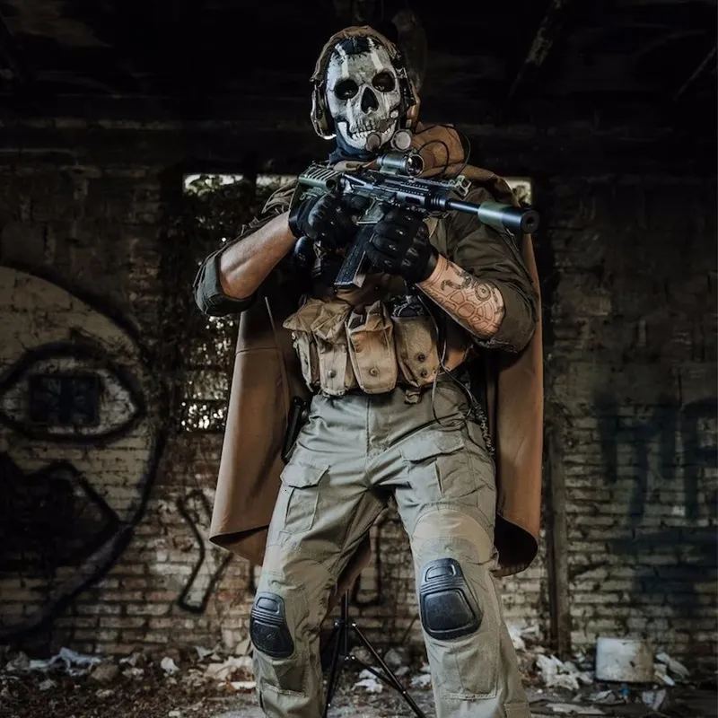Masques De Fête Ghost Mask MWII Cosplay Airsoft Tactical Ghost Actor Masque  En Tissu De Latex Pour Adulte 230625 Du 18,76 €