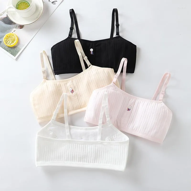 Camisoles & Tanks Underwear Puberty Period Cotton Suspender Girl Adjustable Bandeau Junior Bra Factory Direct Sales