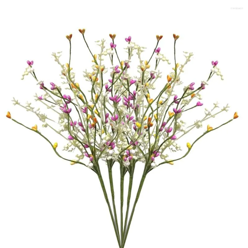 Dekorativa blommor Wedding Flower Spring Bonquet Festival Party Supplies Home Decoration Table Arrangement 30x5x2 CM Fake Silk