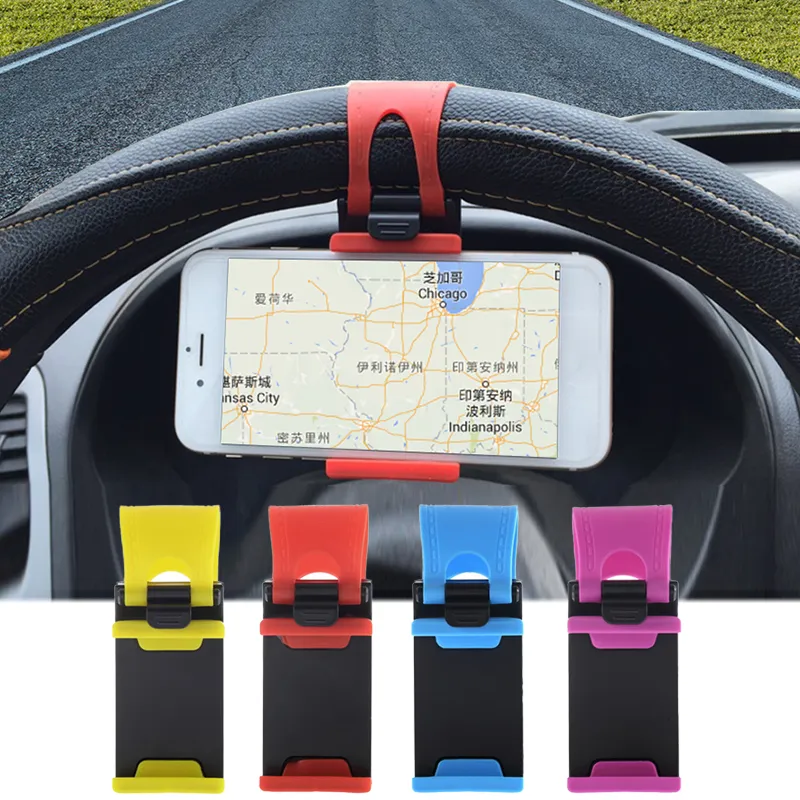 Neue Professionelle Auto Lenkrad Halterung ABS Band Handy Halter Auto  Stehen Für IPhone Für IPod MP4 GPS Für Huawei Da 7,54 €