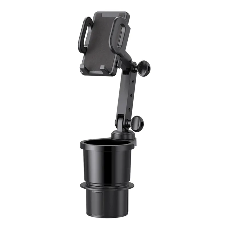 Char Cup Holder Phone Stand Universal 2 I 1 Dricking Bottle Mount Mobiltelefonvaggan justerbar bilmonteringsstöd för SUV