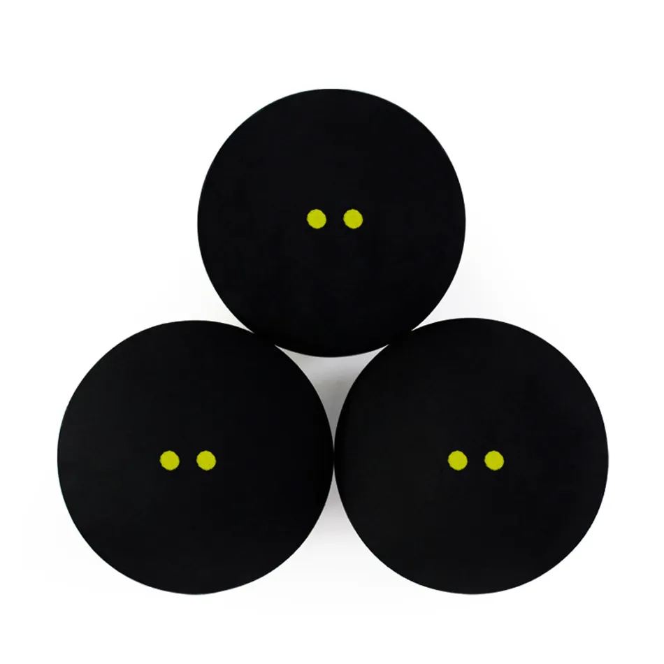 Bolas de Squash 2 Pçs 4Pçs Bola de Borracha Duplo Ponto Amarelo Treinamento Velocidade Esportes Bola Dot 230621