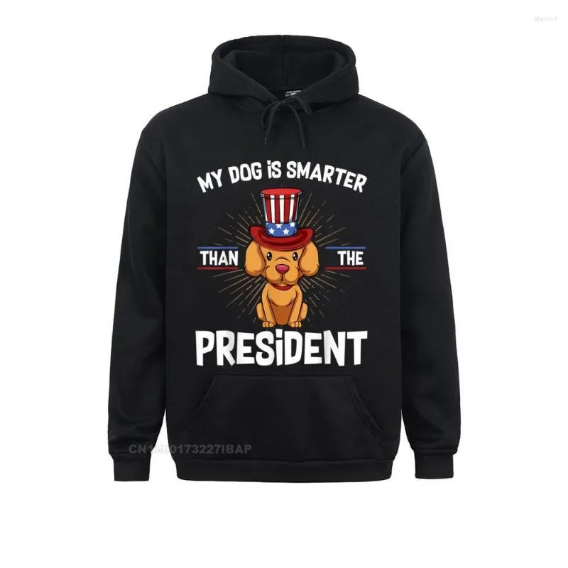 Sweats à capuche pour hommes Dog Is Smarter Than The President Anti-President Rife Sweats pour hommes à manches longues Slim Fit Hoods Jour de Noël