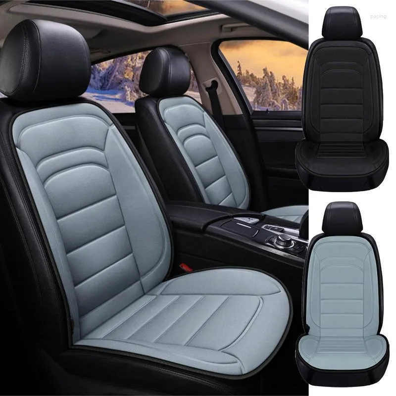 Fundas de asiento de coche Cojín calefactable Funda cálida Resistente a los arañazos Diseño antideslizante Sensor de calefacción eléctrica para sedanes SUV