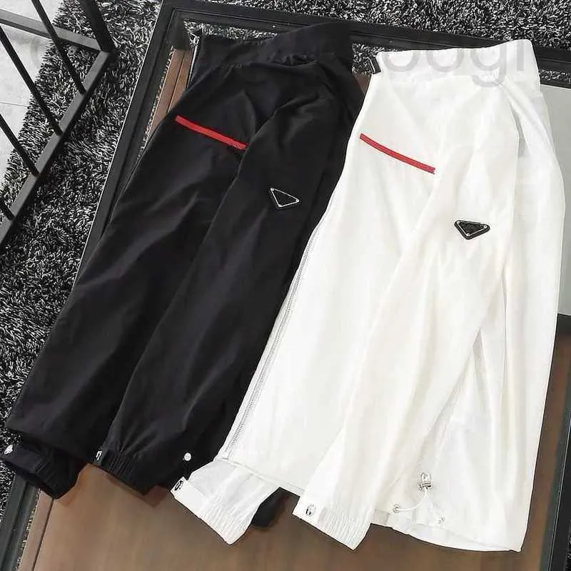 Erkek Ceketler Tasarımcı Marka Mens Ceket Windbreaker İnce Katlar Harfli Ters Üçgen Erkekler Kadın Su Geçirmez Kat Bahar Sonbahar Giysileri