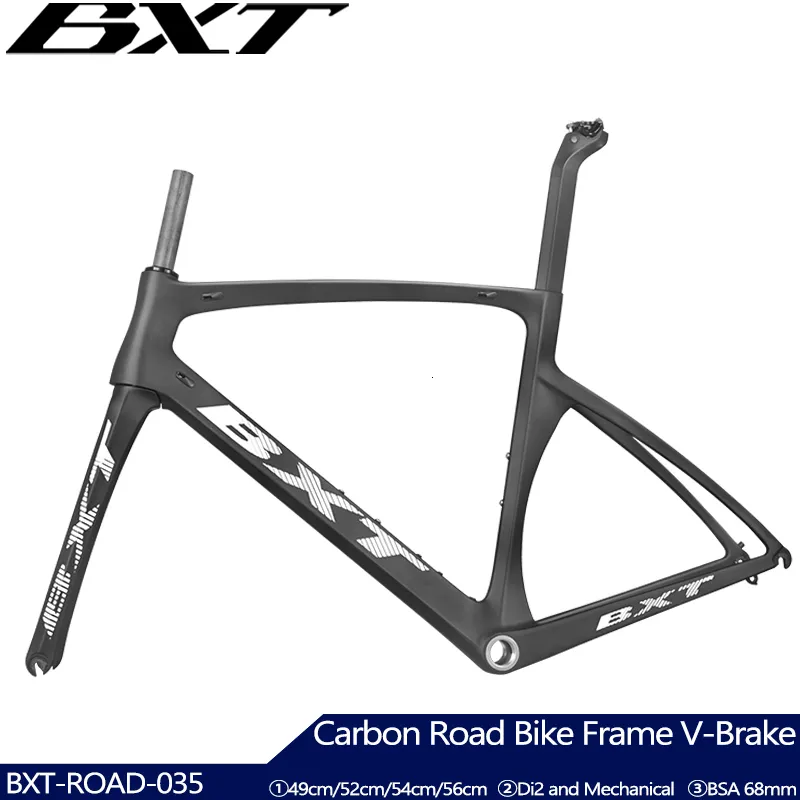 Car Truck Racks BXT Telaio per bici in carbonio Telaio da strada in carbonio ultraleggero 700C x 25C Telaio da strada Full Carbon di2 telaio per bicicletta reggisella forcella 230621