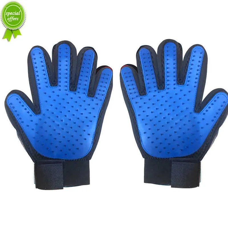 Dog Bath Brush Gloves Dog Glove Grooming Cleaning Dog Cat Pet Combs Grooming Deshedding Effective Cleaning Bathing Hair Removal