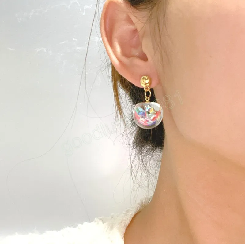 Mignon dessin animé kaki boucles d'oreilles pendantes pour femmes filles délicat doux kaki géométrique boucles d'oreilles meilleur ami cadeaux de mode