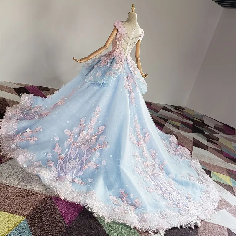 princess polly baby blue dress Shop Blue Floral Dresses Now Online -WEDTREND main image 0